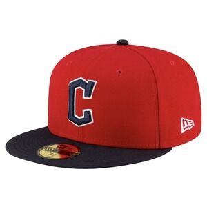 New Era 59Fifty Red/Black‎ Cleveland Guardians Authentic Collection 7 1/8 NEW